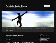 Tablet Screenshot of portobellobaptist.co.uk